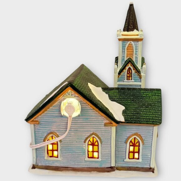 Norman Rockwell Christmas Village Church Building - Picture 5 of 10